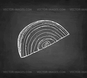 Меловой набросок лука - стоковое векторное изображение