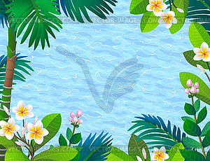 Summer banner template - vector image