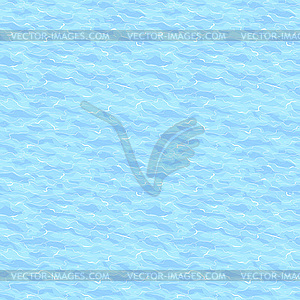 Sea waves seamless pattern - vector clip art