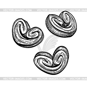 Ink sketch of palmier - vector image