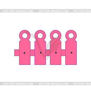 Fence from boards 2 - vector clip art