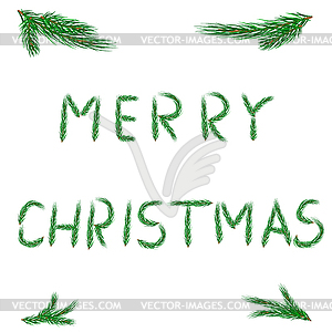 Merry Christmas. Vector. - vector clipart