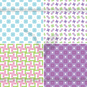 Pastel patterns - vector clipart