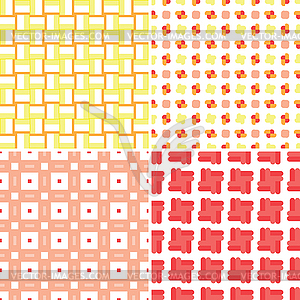 Seamless patterns - vector clipart