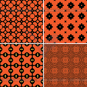 Seamless patterns - vector clipart