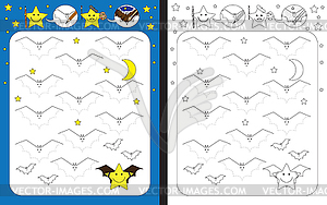 Preschool worksheet - vector clip art