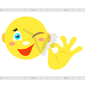 Smiles. Icons on a white background. Vector image - vector clip art