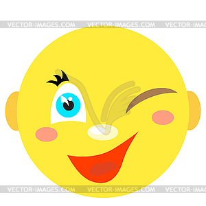 Smiles. Icons on a white background. Vector image - vector image