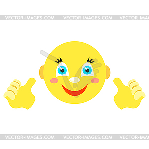 Smiles. Icons on a white background. Vector image - vector image