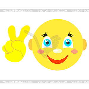 Smiles. Icons on a white background. Vector image - vector image