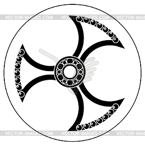 Spinner with transparent center and bearing - stock vector clipart