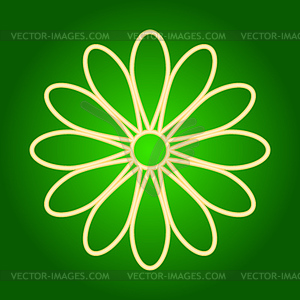 Flower icon Easter - vector image