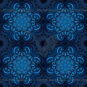 Seamless pattern. mandala in indian style. - color vector clipart
