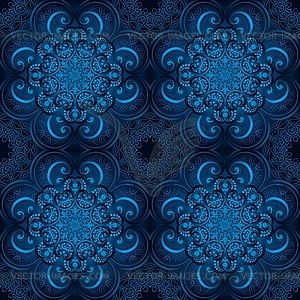 Seamless pattern. mandala in indian style. - color vector clipart