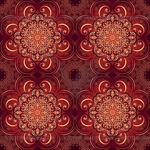 Seamless pattern. mandala in indian style. - vector clip art