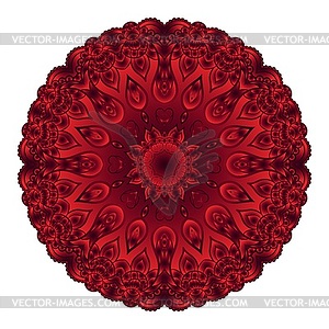 Ornate flowers colors vector mandala in indian style.  - vector clipart