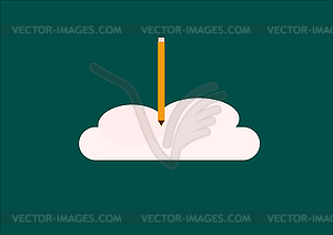 Cloud recording - vector image