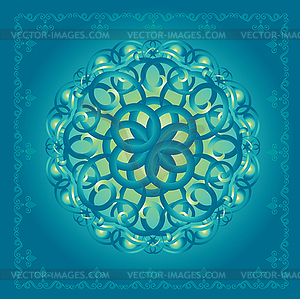 Decor Blue - vector image