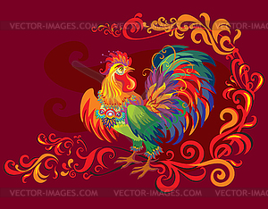 Rooster - vector clipart / vector image