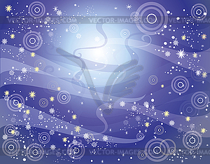 Background dark blue - vector clipart