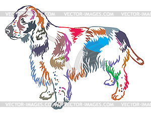 Colorful decorative standing portrait of English - vector clipart