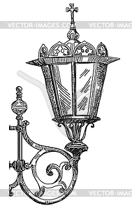 Hand drawing lantern - vector clip art