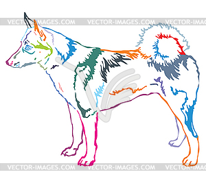 Colorful decorative standing portrait of West - vector clipart