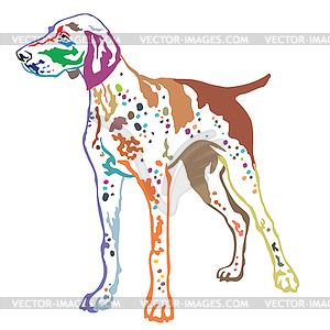 Colorful decorative standing portrait of German - vector image