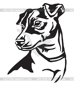 Decorative portrait of Dog Jack Russell Terrier - vector clipart