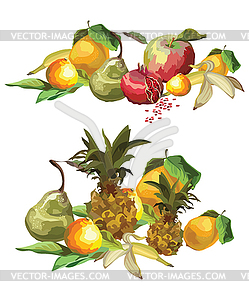 Fruits composition - vector image