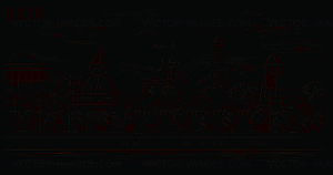 Black-red Moscow- - vector clipart