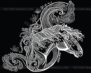 Black relax Decor  - vector image