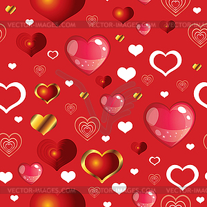 Seamless valentines day pattern  - vector EPS clipart