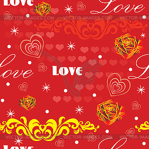 Seamless valentines day pattern  - vector clipart