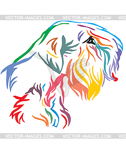 Colorful decorative portrait of Dog Sealyham Terrie - vector clip art