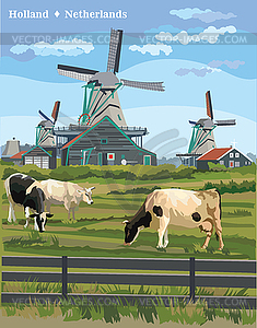 Colorful Holland  - vector clipart