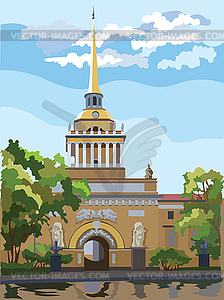 Colorful ST Petersburg  - vector clipart