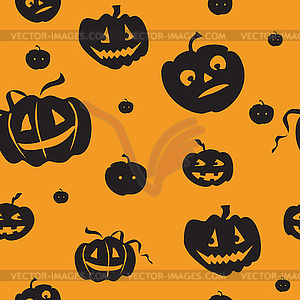 Halloween seamless pattern - vector image