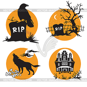 Halloween set  - vector image