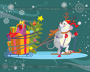 Рождественское изображение - векторизованное изображение клипарта
