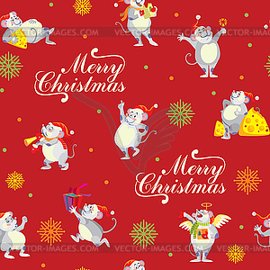 Christmas seamless pattern  - vector clipart