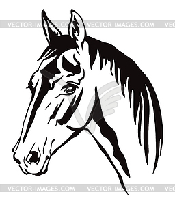 Decorative horse 11 - vector clipart