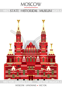 Colorful Moscow landmark  - vector clipart