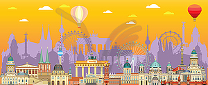 Berlin skyline  - vector clipart