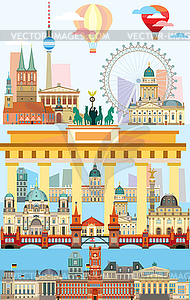 Berlin skyline 10 - vector image