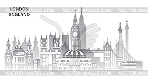 London City gradient  - vector image