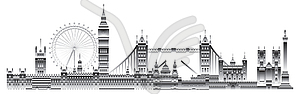 London City gradient  - vector image