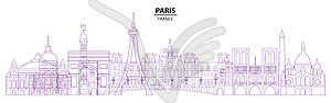 Paris skyline 18 - vector clipart