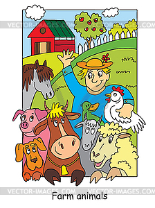 Farm animal - vector image