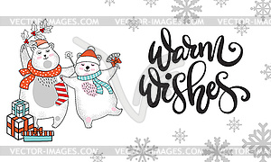 новогодняя открытка горизонтальная, елочка и снежинка ручной работы